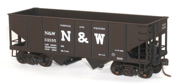 USRA 2-Bay 55-Ton Open Hopper - Kit -- Norfolk & Western (black)