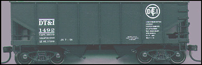 USRA 2-Bay 55-Ton Open Hopper - Kit -- Detroit, Toledo & Ironton (black)