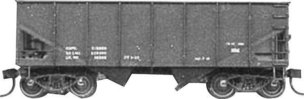 USRA 2-Bay 55-Ton Open Hopper - Kit -- Data Only (black)