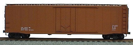 AAR 50' Riveted-Side Plug-Door Boxcar - Kit -- Data Only (Oxide) w/High Ladders & Roofwalks