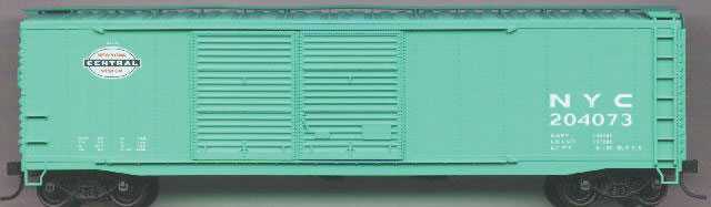AAR 50' Riveted-Side Double-Door Boxcar - Kit -- New York Central (Jade)