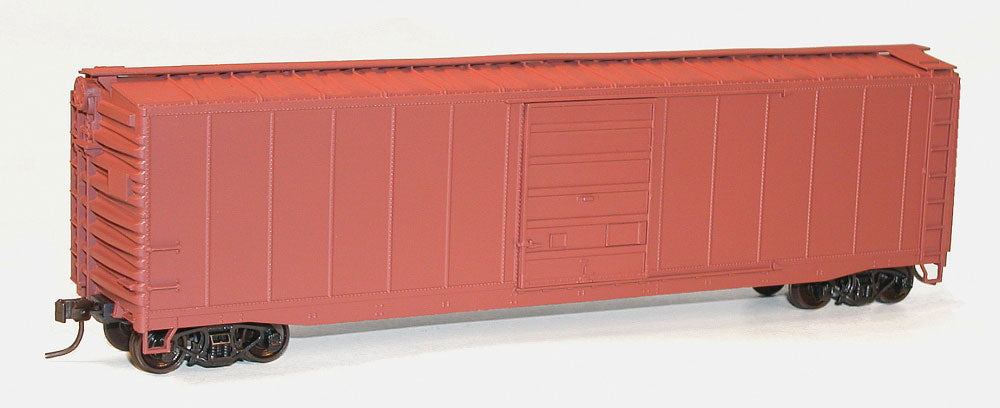 50' Steel Boxcar w/8' Superior Doors, Roofwalk, High Ladders, Brakewheel - K -- Undecorated