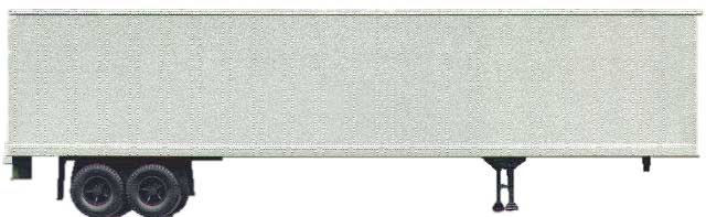 45' Highway Trailer - Kit -- Undecorated (aluminum)