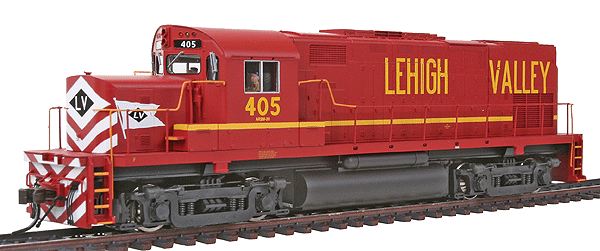 Alco C420 Phase I - Standard DC - Master(R) Silver -- Lehigh Valley #405, No Nose Light, w/Dynamic Brake