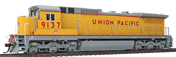 Master(TM) Series Gold Diesel GE Dash 8-40C w/Sound & DCC -- Union Pacific #9137 (yellow, gray)