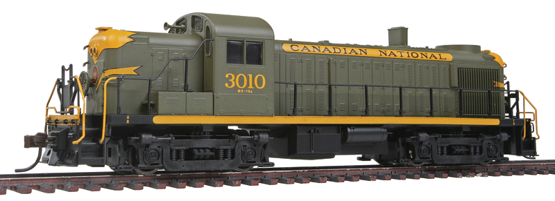 Alco RS3 w/ESU LokSound & DCC - Master(R) -- Canadian National #3001 (green, yellow)