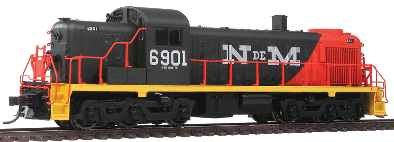 Alco RSD4/5 w/ESU LokSound & DCC - Master(R) -- National Railways of Mexico #6901 (green, Orange)