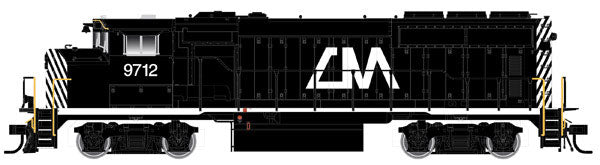 GMD GP40-2W CN Late Version w/Sound & DCC - Master Series Gold -- Central Michigan #9712 (black, white, CM Logo)