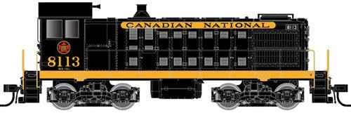 Alco S2 - Standard DC - Master(R) Silver -- Canadian National #8116 (black, yellow)
