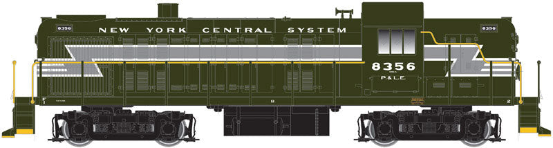Alco RS3, Water-Cooled Exhaust w/Sound & DCC - Classic Gold -- Pittsburgh & Lake Erie #8353 (Pacemaker Green, gray, System Lettering)