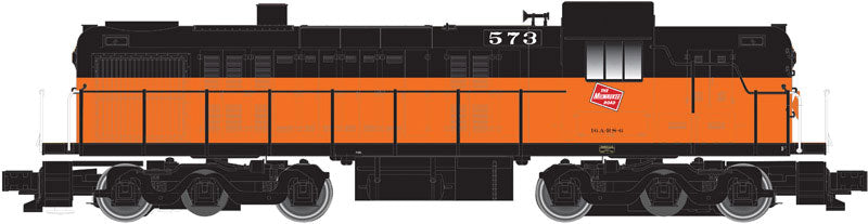 Alco RSD4/5, Water-Cooled Exhaust w/Sound & DCC - Classic Gold -- Milwaukee Road #575 (black, orange)