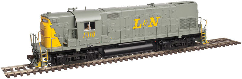Alco C420 Phase 2B High-Nose, No Dynamic Brakes - Standard DC - Master Silve -- Louisville & Nashville #1318 (gray, yellow)