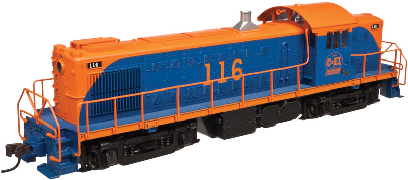 Chicago & Eastern Illinois #115 (blue, orange)