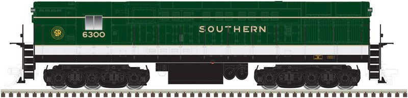FM H24-66 Trainmaster - Standard DC - Master(R) Silver -- Southern Railway #6300 (green, white, gold)