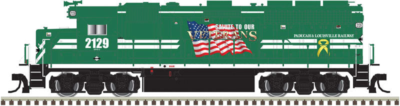 EMD GP40 Low Nose w/Sound & DCC - Master(R) Gold -- Paducah & Louisville #2129 (Salute to our Veterans)