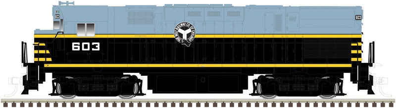 Alco C424 Phase 3 No Nose Headlight w/Sound & DCC - Master(R) -- Belt Railway of Chicago #600 (gray, black, yellow)
