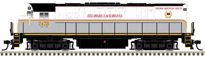 Alco C425 - Standard DC - Master(R) -- Delaware-Lackawanna #2423 (white, gray, red, yellow)