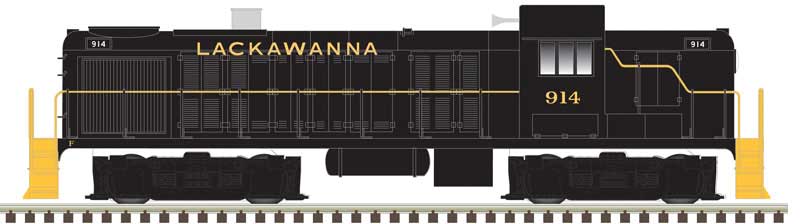 Alco RS3 - LokSound and DCC - Classic Gold -- Delaware, Lackawanna & Western #917 (black, yellow)