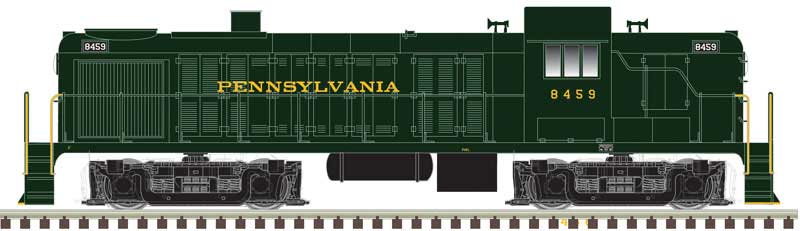 Alco RS3 - LokSound and DCC - Classic Gold -- Pennsylvania Railroad #8459 (Brunswick Green)