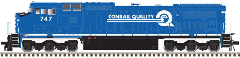 GE Dash 8-40CW - Standard DC - Master(R) Silver -- Conrail #6277 (blue, white; Quality Logo)