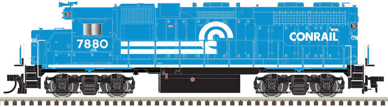 EMD GP38 Low Nose - LokSound and DCC - Master(R) Gold -- Conrail 7880 (blue, white, white frame stripe)