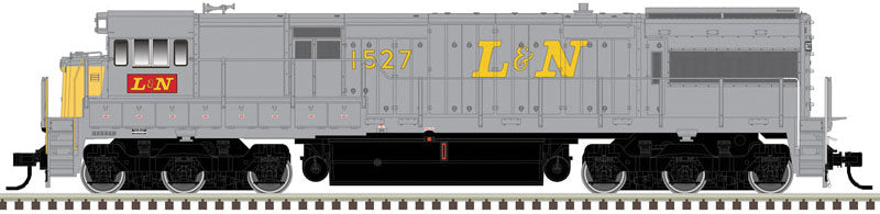 GE U28C - LokSound and DCC - Master(R) Gold -- Louisville & Nashville 1529 (gray, yellow)