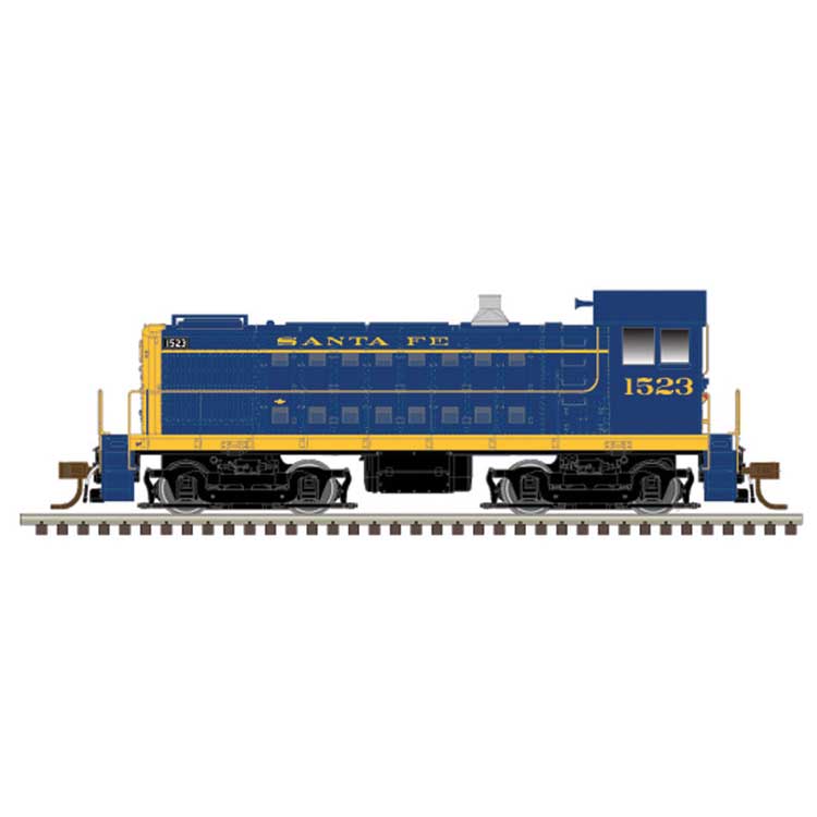 Alco S4 - LokSound and DCC - Master(R) Gold -- Santa Fe 1517 (blue, yellow)