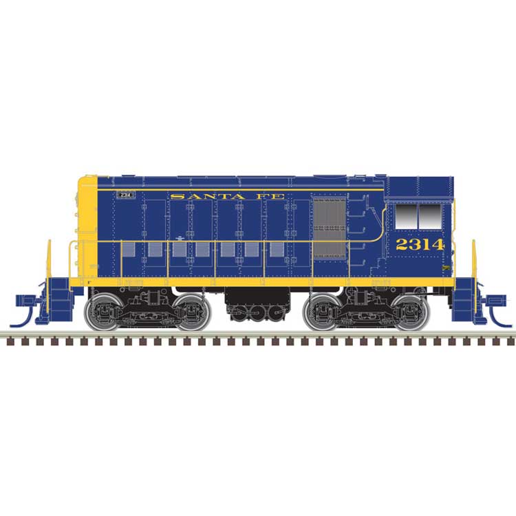 Alco HH600/660 - LokSound and DCC - Master(R) Gold -- Santa Fe 2318 (blue, yellow)