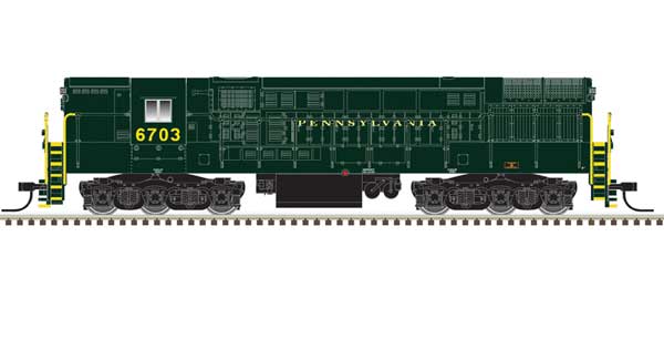 FM H-24-66 Phase 2 Trainmaster - LokSound & DCC - Master(R) Gold -- Pennsylvania Railroad #6705 (Brunswick Green, gold)