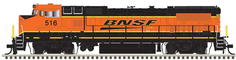 GE Dash 8-40BW - LokSound and DCC - Master(R) Gold -- BNSF Railway #529 (Wabtec Rebuild, orange, black, Wedge Logo)