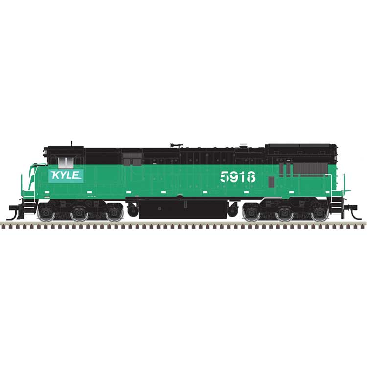 GE U30C Low Nose Phase II/III - Sound and DCC - Master(R) Gold -- Kyle #5918 (Ex-BN patch, Cascade Green, black, white)