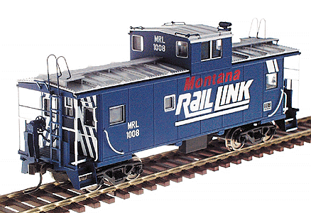 Standard Cupola Caboose -- Montana Rail Link (blue, white, black) #1008
