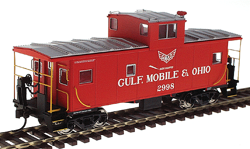 International Standard Cupola Caboose -- Gulf, Mobile & Ohio #2998 (red, white)