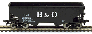 50-Ton 2-Bay Offset Side Open Hopper -- Baltimore & Ohio