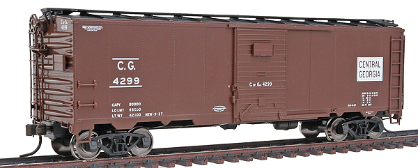 Master Line(R) 1932 ARA 40 Steel Boxcar -- Central of Georgia #4299 (brown, white; Body Style #1)
