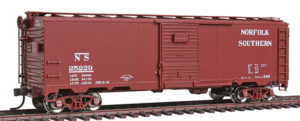 Master(TM) 1932 ARA 40' Steel Boxcar - Ready to Run -- Norfolk Southern Railway (Original) #25229 (brown)
