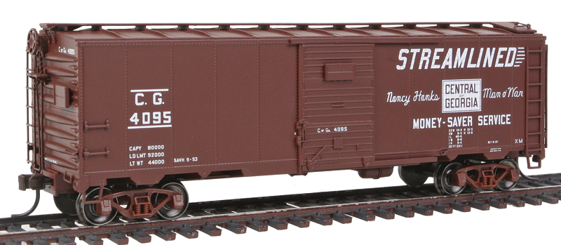 1932 ARA 40' Steel Boxcar - Ready to Run - Master(R) -- Central of Georgia #4095 (Boxcar Red, Streamlined Logo/Slogan)-1