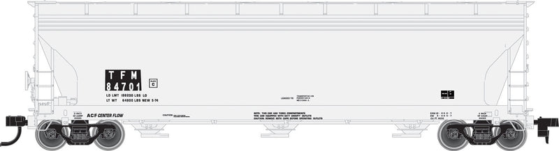 ACF 4650 Centerflow Covered Hopper Post-1971 Version - Ready to Run -- Kansas City Southern de Mexico TFM #84702 (Patched TFM Markings, gray)
