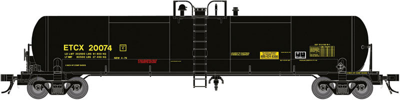 GATX 20,700-Gallon Tank Car - Ready to Run - Master(R) -- Eastman Chemical ETCX #20150 (black)