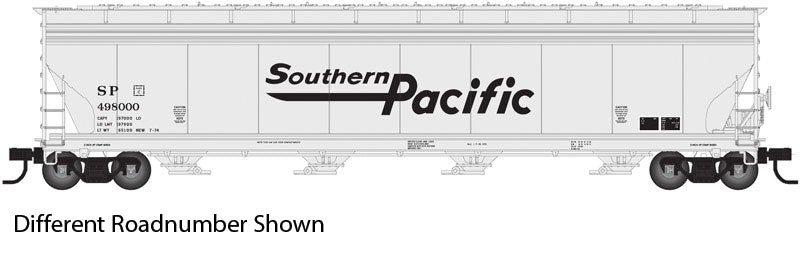 ACF 5701 Centerflow Grain Hopper - Ready to Run - Master(R) -- Southern Pacific #498199 (Fantasy Scheme, gray, black, Speed Lettering)