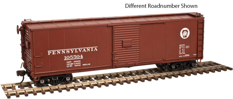 USRA Steel Rebuilt Boxcar - Ready to Run - Master(R) -- Pennsylvania Railroad #105533 (Tuscan, Circle Keystone Logo)