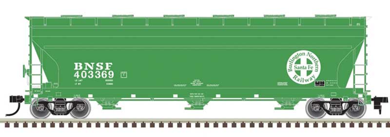 ACF 4650 Centerflow Covered Hopper - Ready to Run - Master(R) -- Burlington Northern Santa Fe #403369 (Cascade Green, Large Circle-Cross Logo