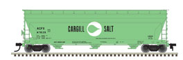 ACF 4650 Centerflow Covered Hopper - Ready to Run - Master(R) -- Cargill Salt ACFX #47842 (green, white, black; Large Logo & Lettering)