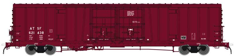 Santa Fe Class BX-166 62' Beer Boxcar - Ready to Run -- Atchison, Topeka & Santa Fe #621438 (Boxcar Red, No Logo)