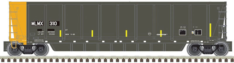 Coalveyor Bathtub Gondola - Ready to Run - Master(R) -- Metal Management #310 (black, yellow; Yellow Conspicuity Marks)