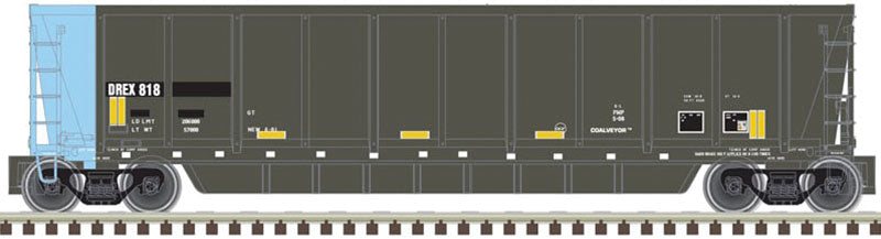 Coalveyor Bathtub Gondola - Ready to Run - Master(R) -- Wilmot Transportation #818 (black, blue; White & Yellow Conspicuity Marks)