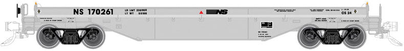 42' Coil Steel Car with Fishbelly Side Sill, No Cover - Ready to Run - Maste -- Norfolk Southern #170261 (Class CS 24, gray)