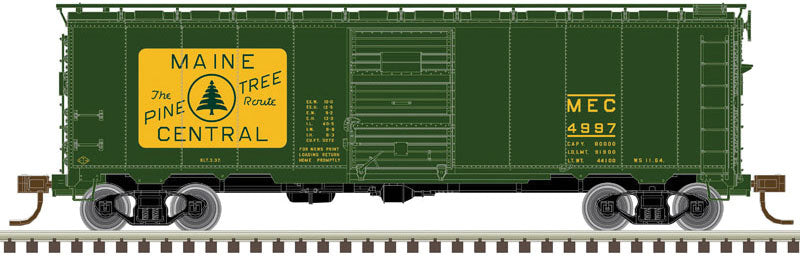 1932 ARA 40' Steel Boxcar - Ready to Run - Master(R) -- Maine Central #4997 (green, yellow)