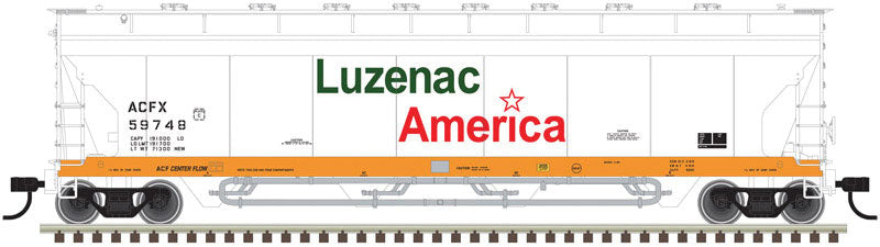 Pressureaide Centerflow Hopper - Ready to Run - Master(R) -- Luzenac America 59762 (green, orange, white)