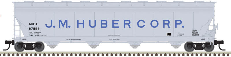 ACF 5701 Centerflow Plastics Hopper - Ready to Run - Master(R) -- J.M. Huber Corp. ACFX 97883 (gray, blue)